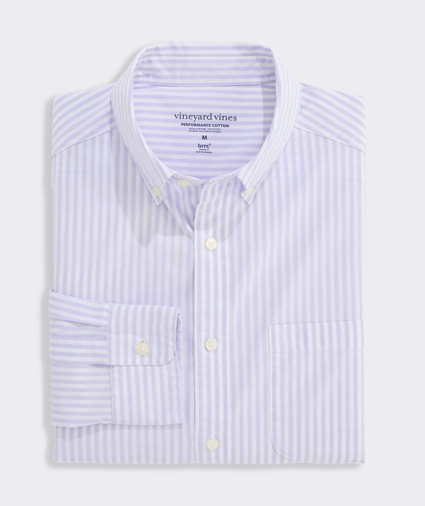 Performance Cotton Stripe Shirt