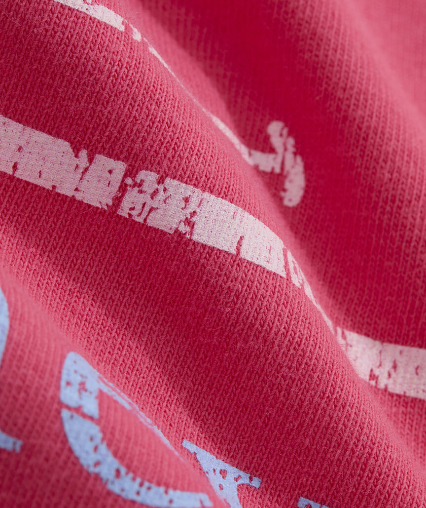 Women's Two-Toned Vintage Whale Short-Sleeve Pocket Tee