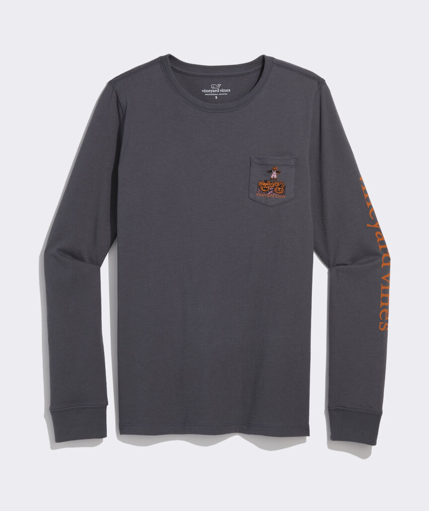 Women's Pumpkin Patch Long-Sleeve Pocket Tee