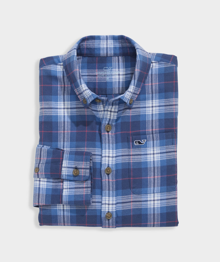 Boys' Muskeget Plaid Vineyard Flannel Shirt