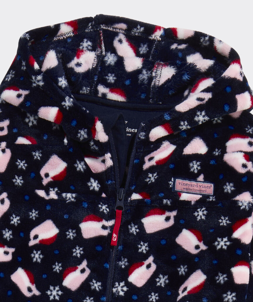 Kids' Hooded High-Pile One-Piece Pajamas