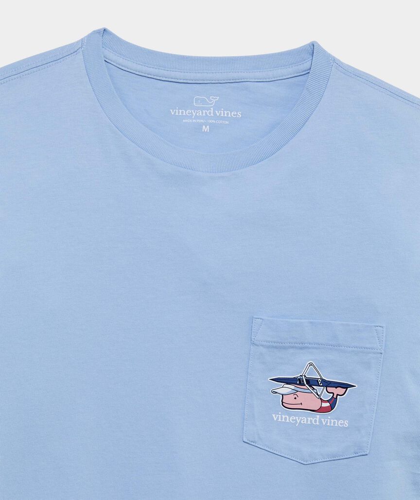 Head Of The Charles® Rower Whale Long-Sleeve Pocket Tee