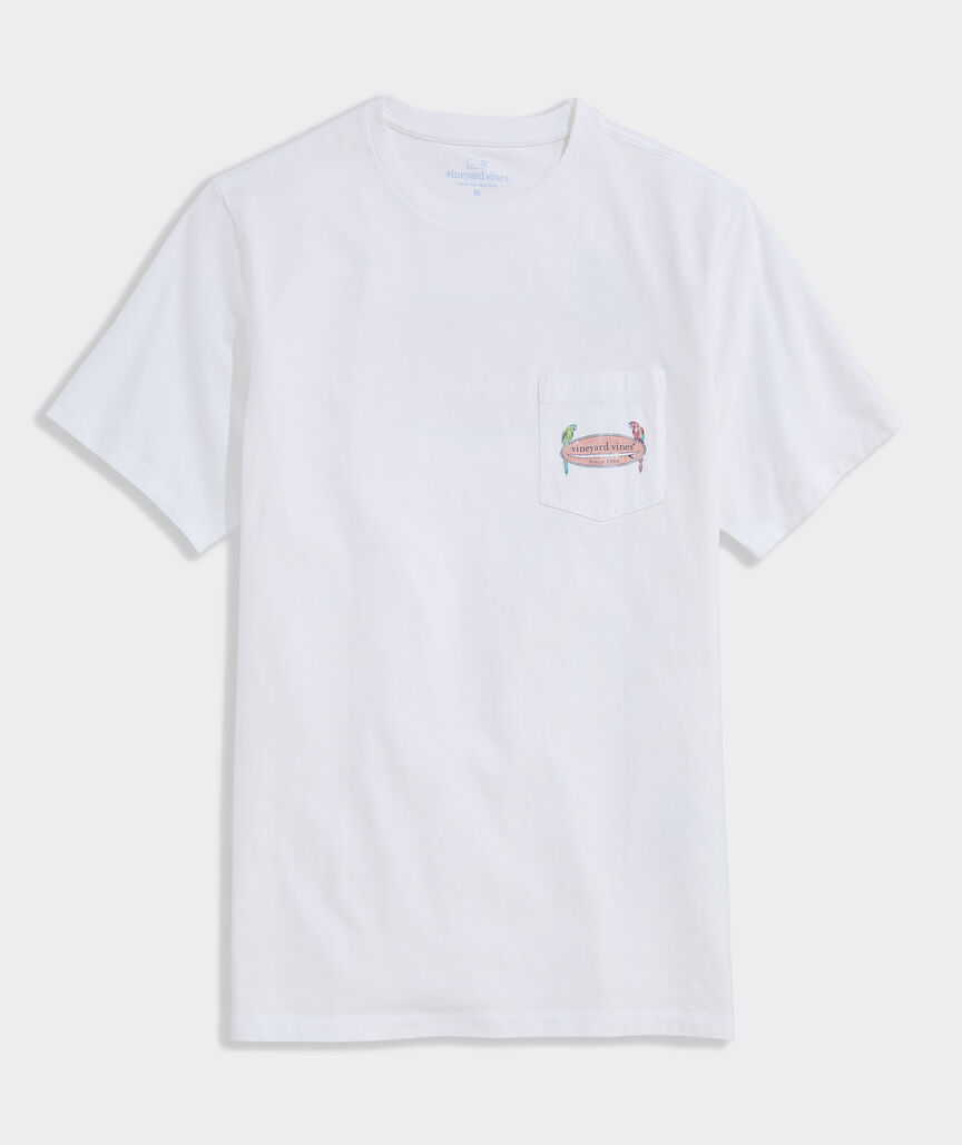 Parrot Surf Logo Short-Sleeve Pocket Tee