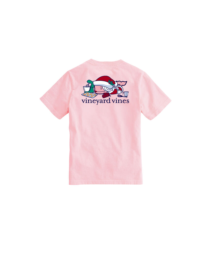 OUTLET Girls' Mrs. Claus Whale Short-Sleeve Pocket Tee