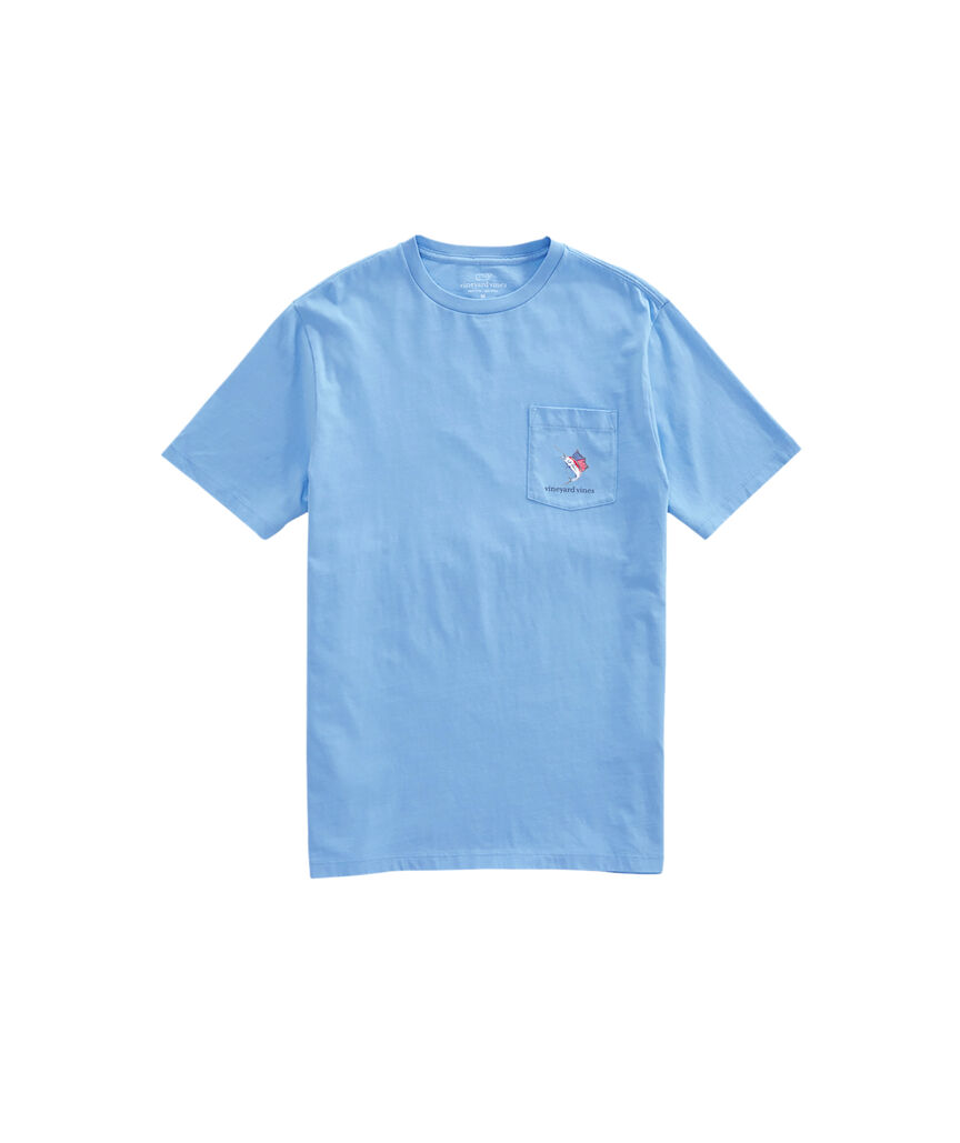 OUTLET USA Marlin Fishing Short-Sleeve Pocket Tee