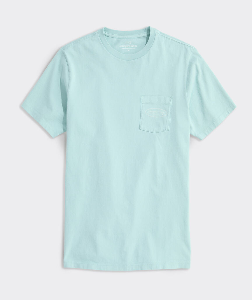 Drift Dye Outlined Surf Logo Short-Sleeve Pocket Tee
