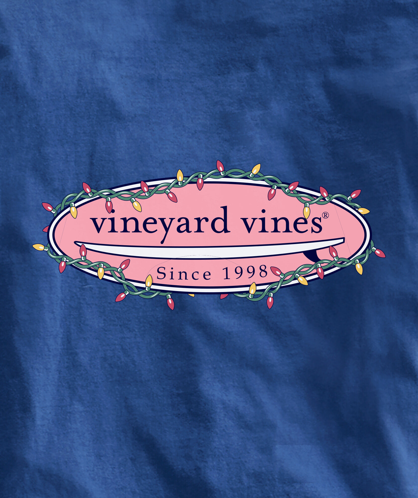 OUTLET Kids' Holiday Lights Surf Logo Long-Sleeve Pocket Tee