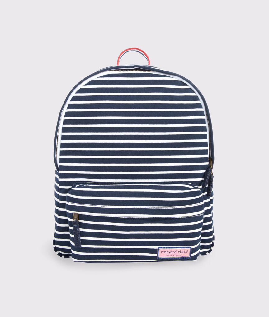 Girls' Striped Knit Backpack