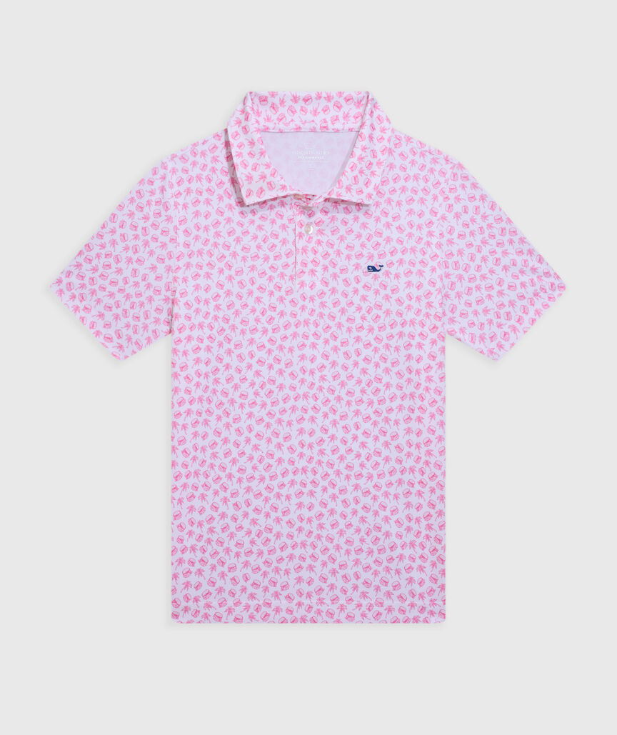 OUTLET Boys' Sliders In Paradise Performance Polo