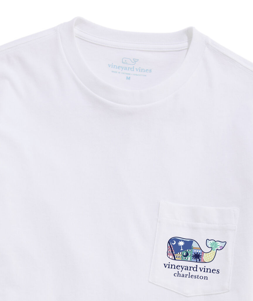 OUTLET Charleston Sticker Whale Long-Sleeve Pocket Tee
