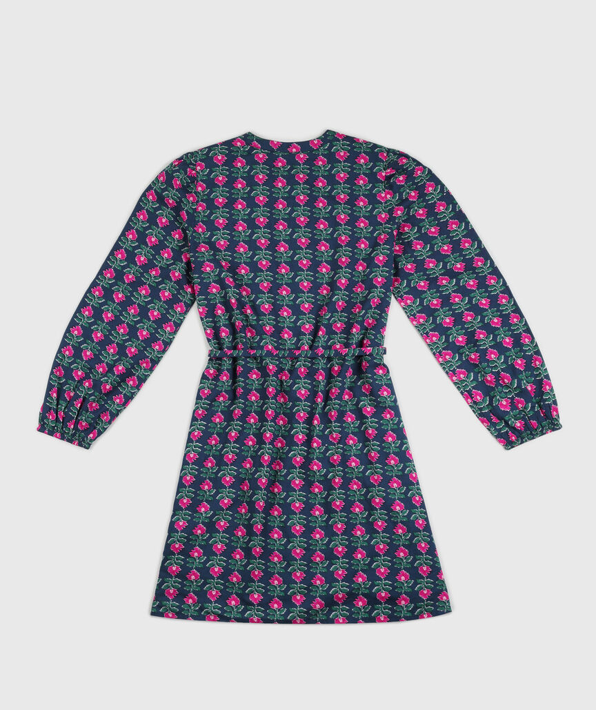 OUTLET Long-Sleeve Belted Dress