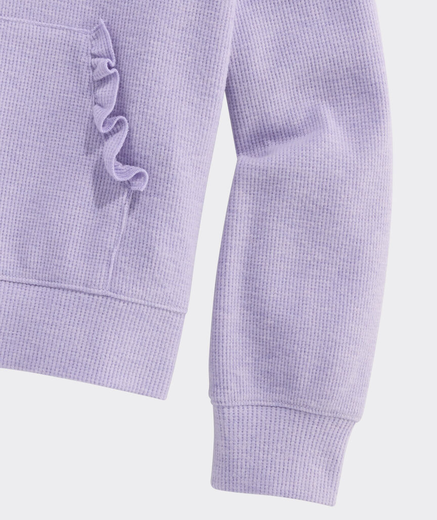 Girls' Waffle Hoodie