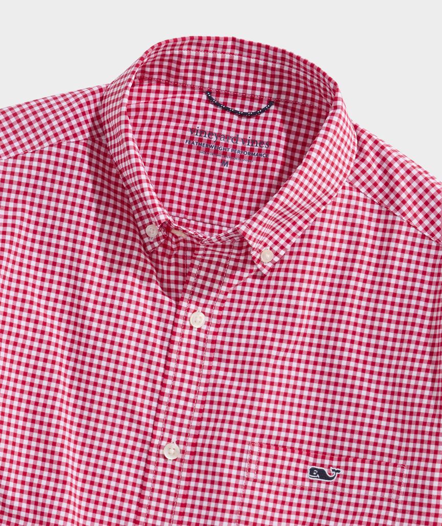 Performance Coral Reef Gingham Featherweight Shirt