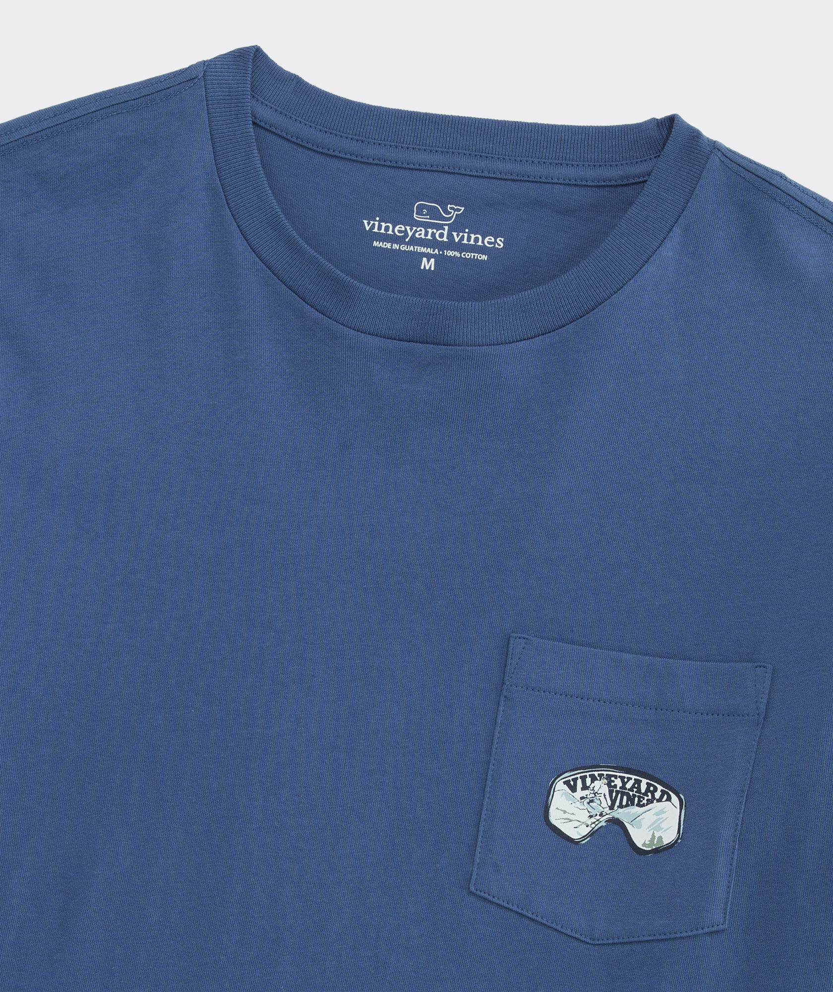 Painted Ski Goggles Long-Sleeve Pocket Tee