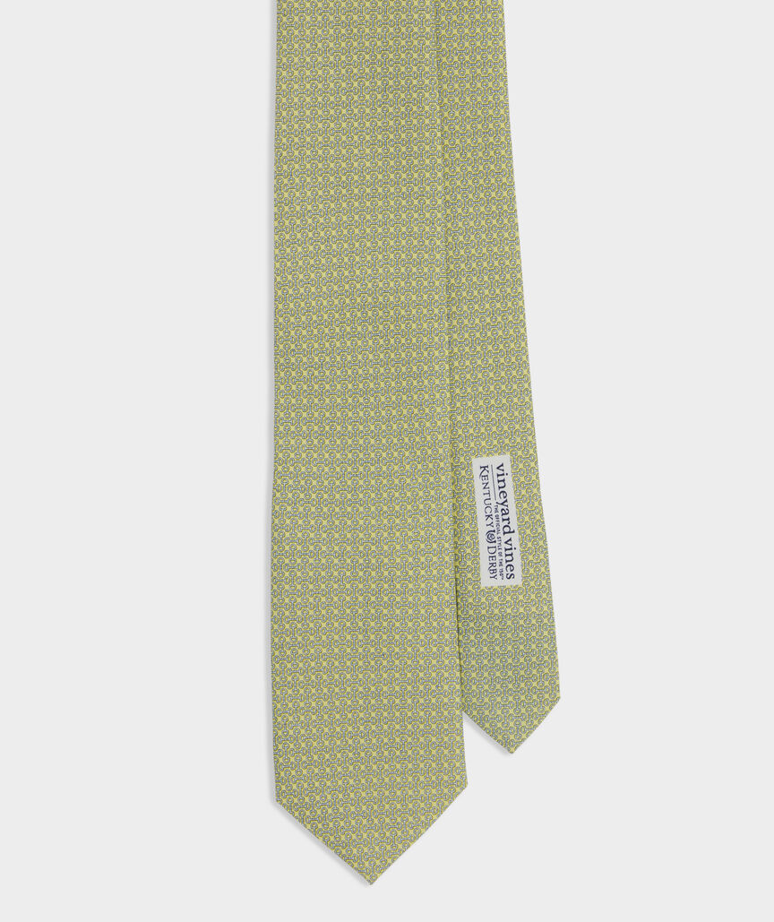 Kentucky Derby Bit Pattern Silk Tie