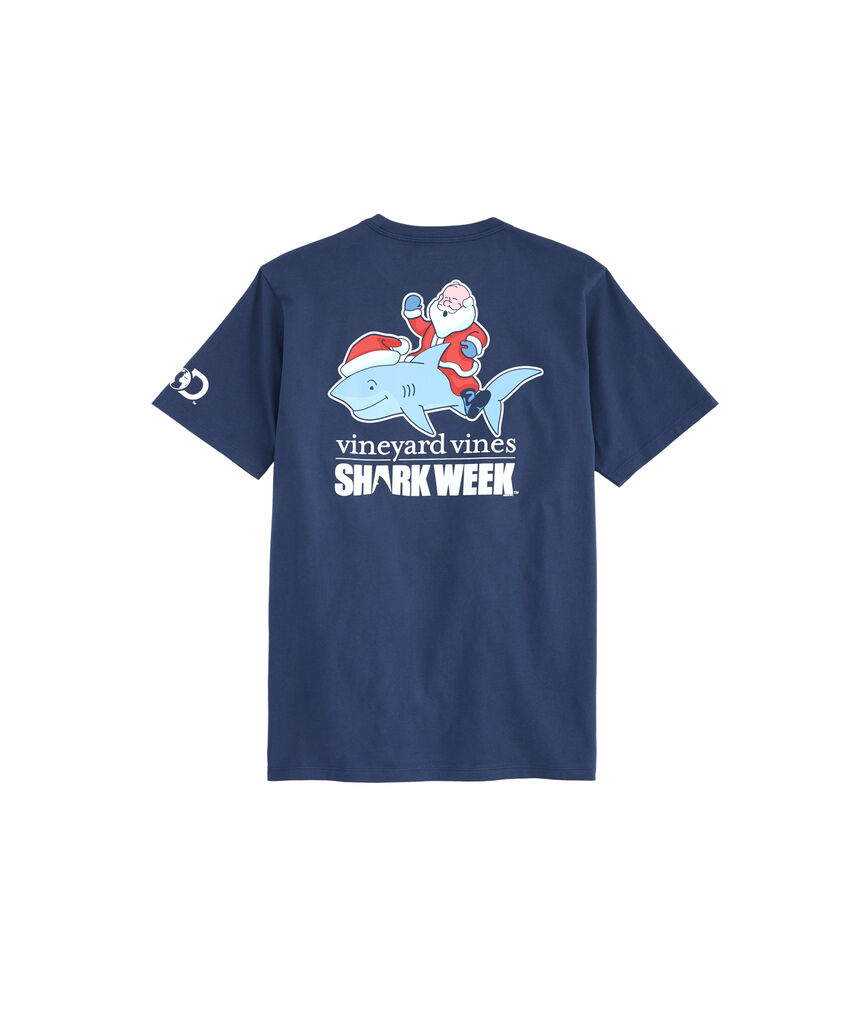 Shark Week Santa Riding Shark T-Shirt
