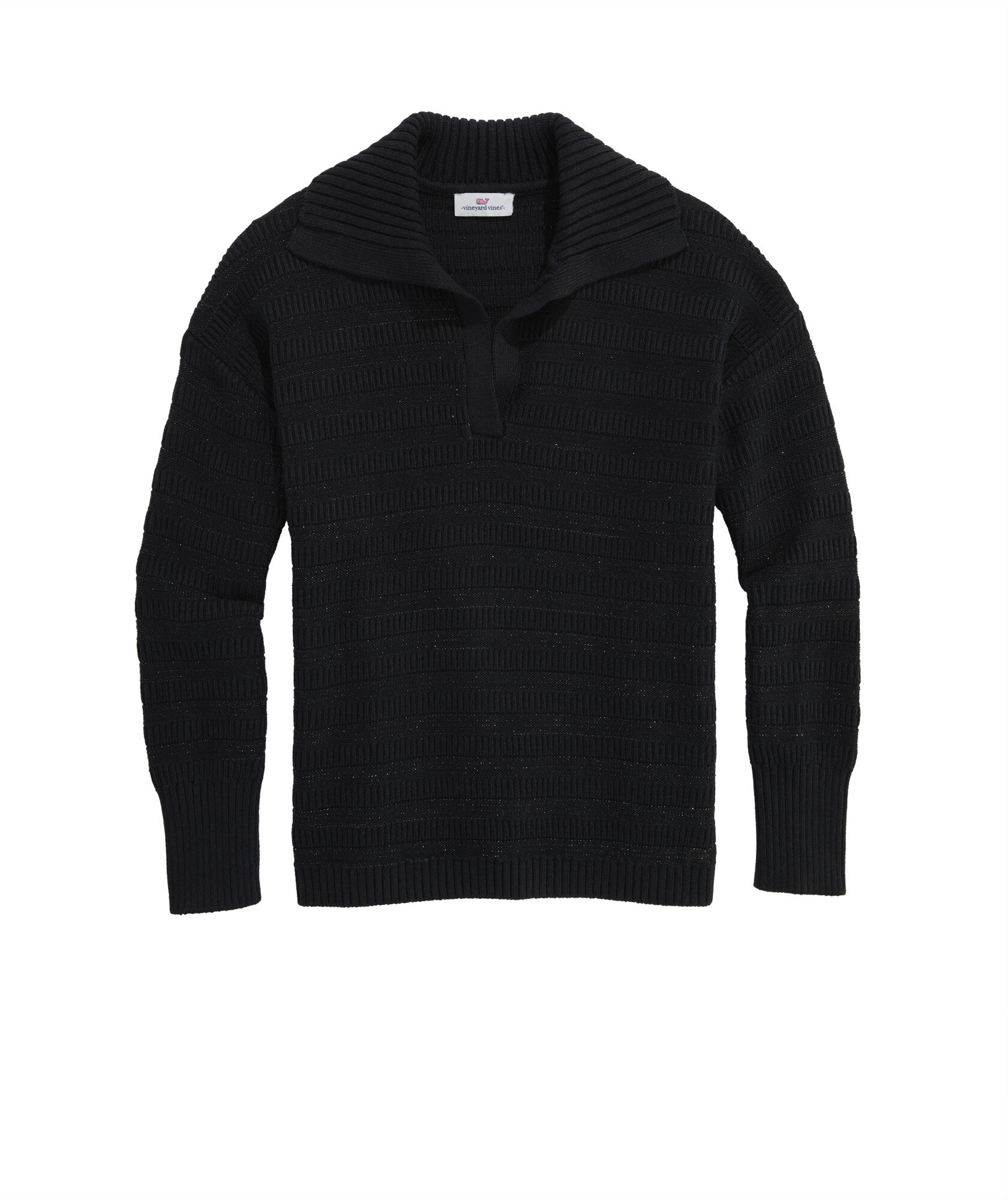 OUTLET Shine Stripe Polo Sweater