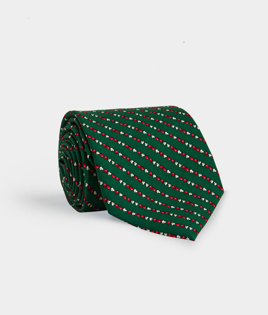 Popcorn Garland Printed Tie