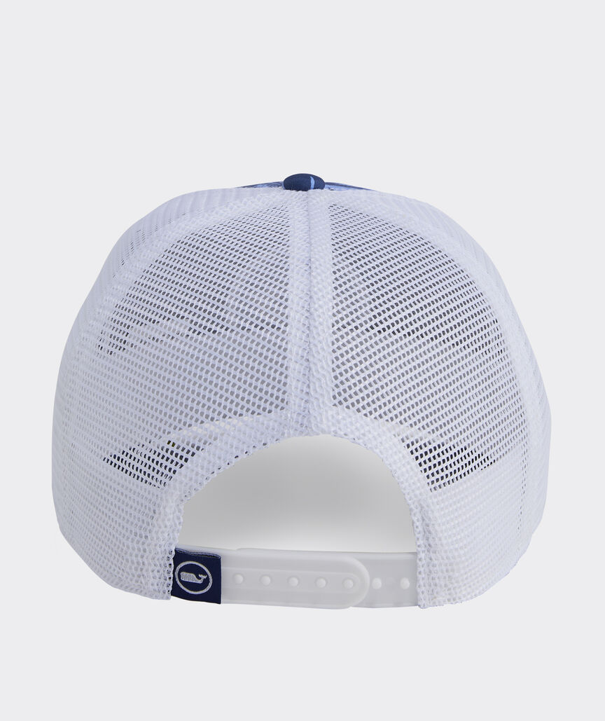 Chappy Print Whale Dot Trucker Hat
