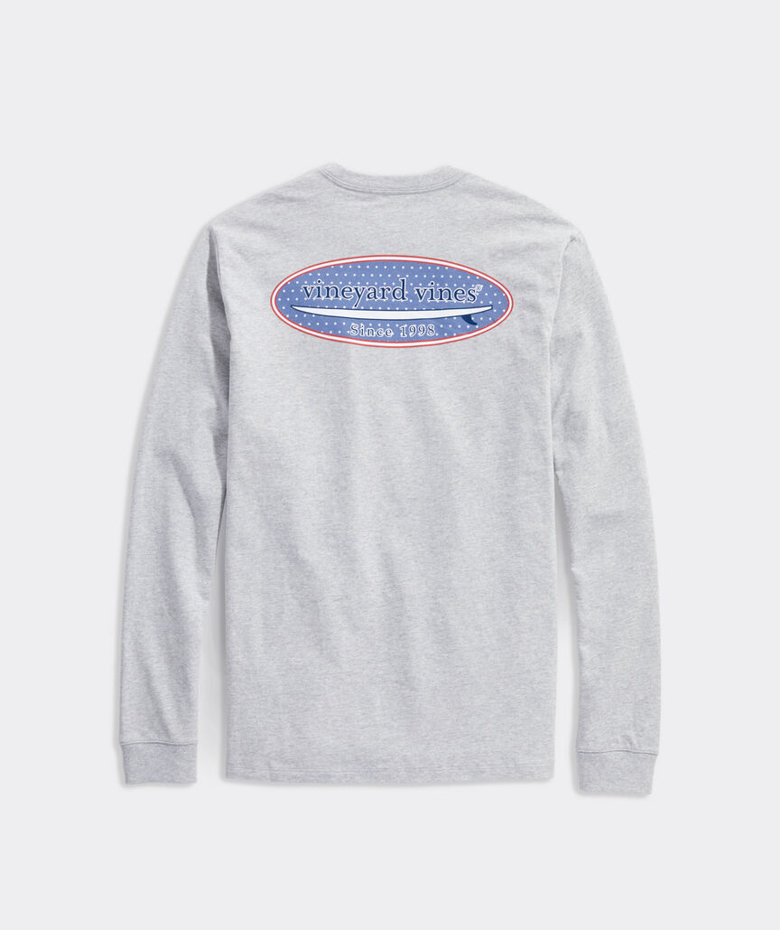 Stars & Stripes Surf Logo Long-Sleeve Pocket Tee