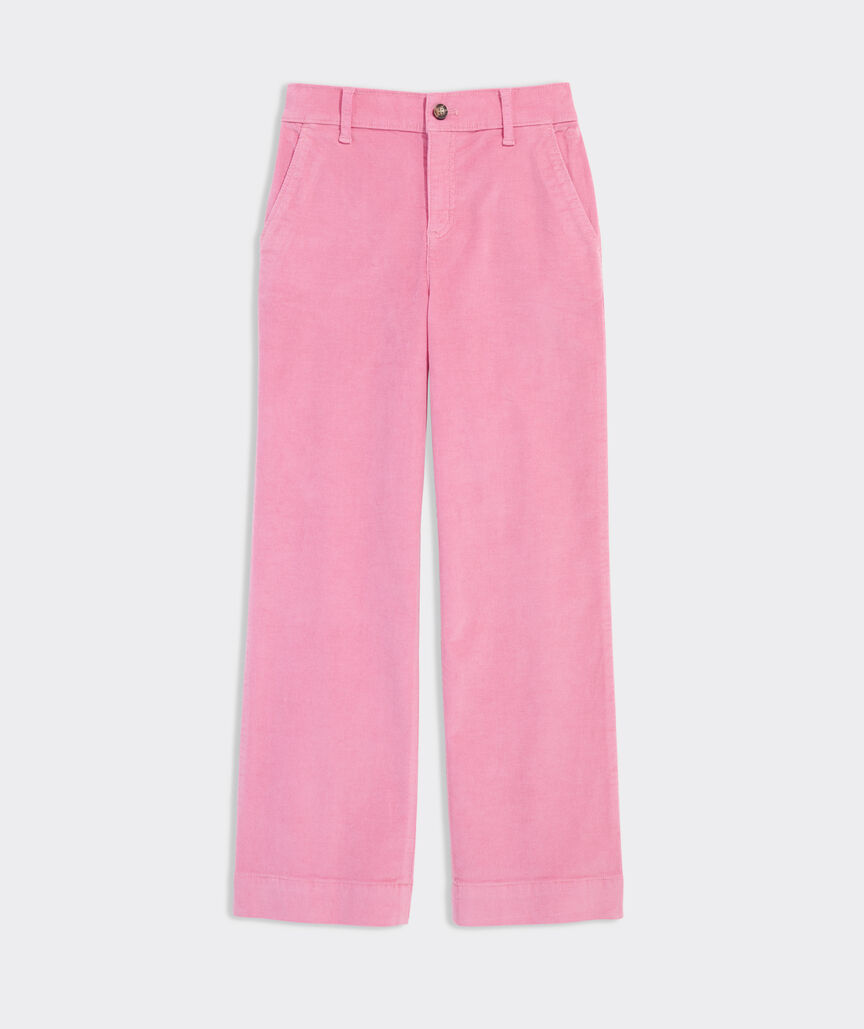 Girls' Wide Leg Corduroy Pants