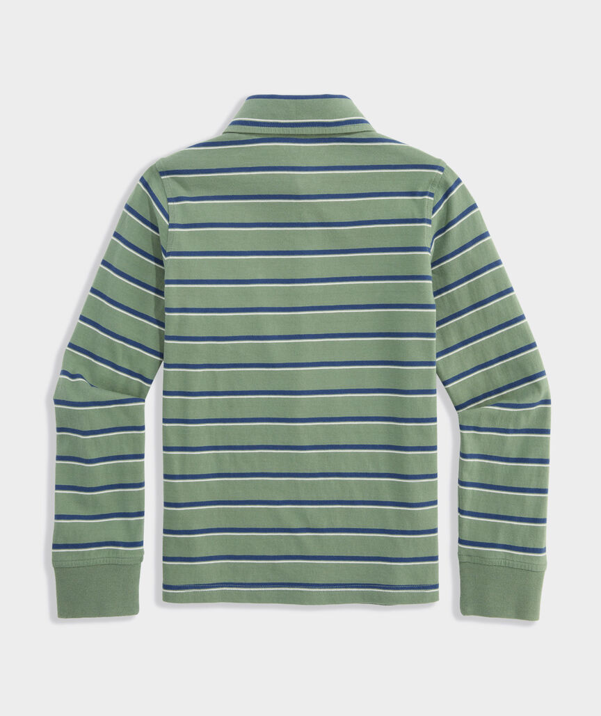 Boys' Striped Surf Long-Sleeve Polo
