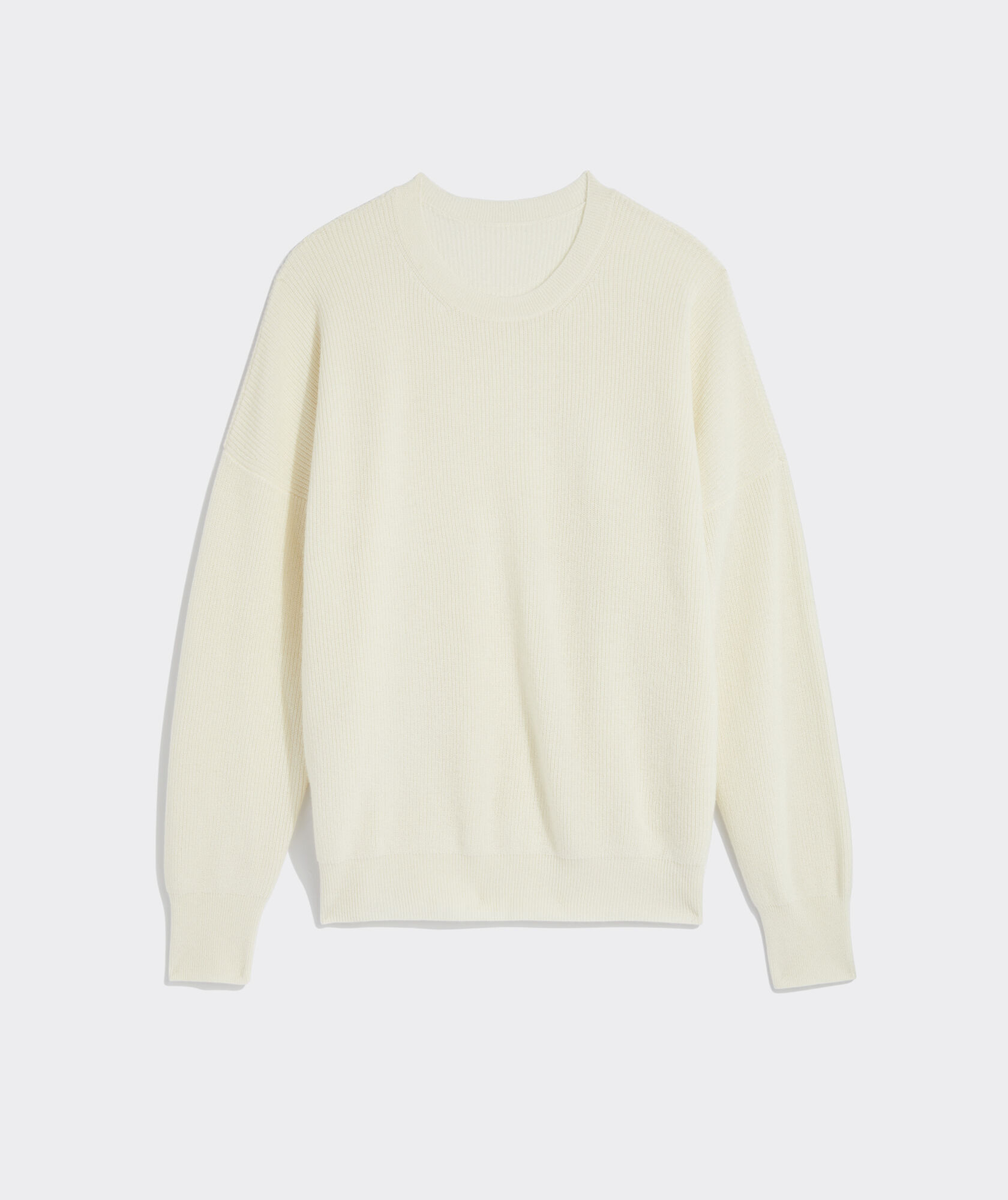 Oversized Ribbed Crew Neck Sweater - Black main image 0