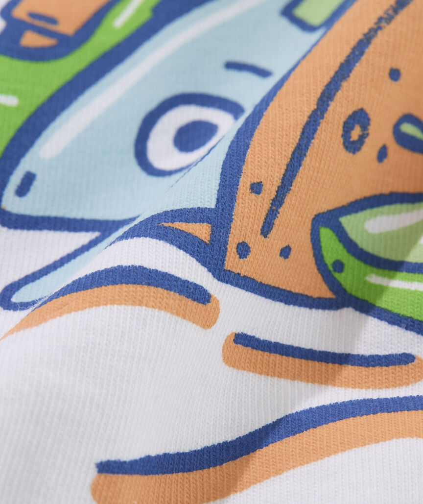 Fish Taco On The Beach Short-Sleeve Pocket Tee