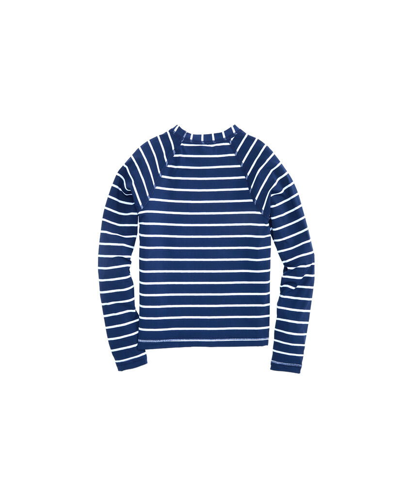 Shop Girls Striped Rash Guard at vineyard vines