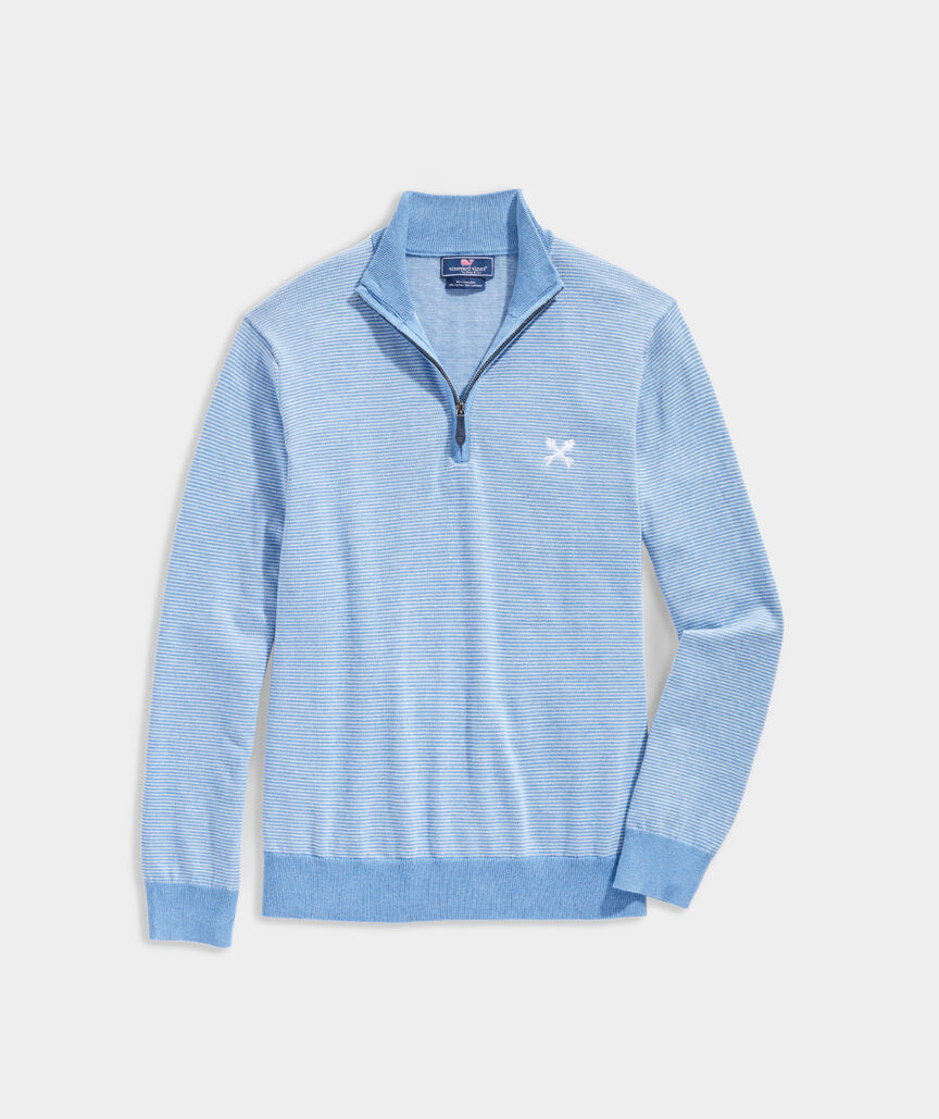 Fish Bones Thaxter Cashmere-Blend Quarter-Zip