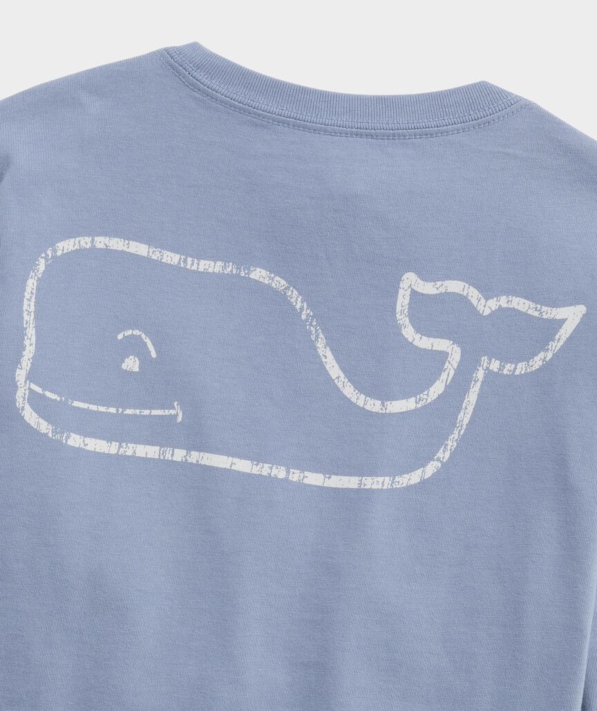 Boys' Vintage Whale Long-Sleeve Pocket Tee