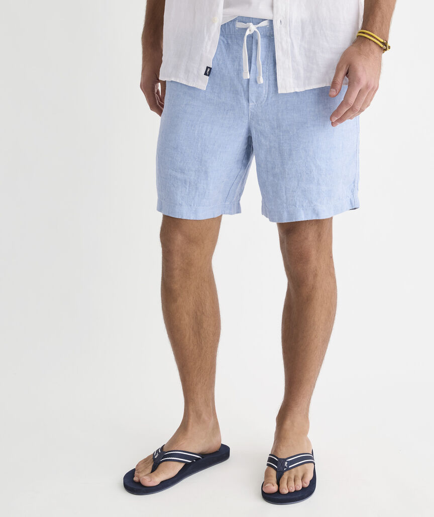 7 Inch Surfside Pull-On Linen Shorts