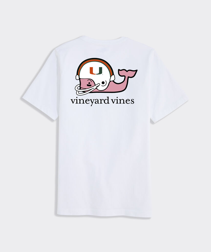 University of Miami Boys' Football Whale Short-Sleeve Pocket Tee