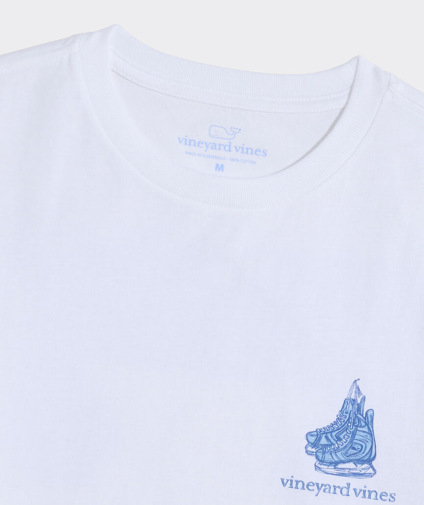 Hockey Skates Logo Box Long-Sleeve Tee