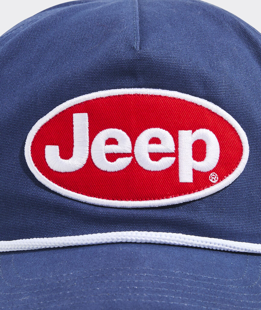 Jeep Collection Logo Patch 5-Panel Flat Brim Hat