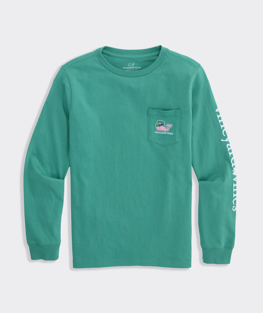 Boys' Lucky Whale Long-Sleeve Pocket Tee