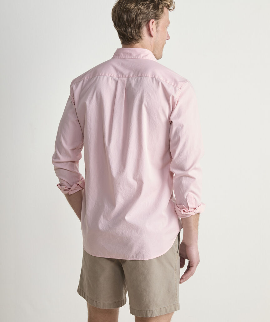 Shoreline Solid Perfect Wash Poplin Shirt