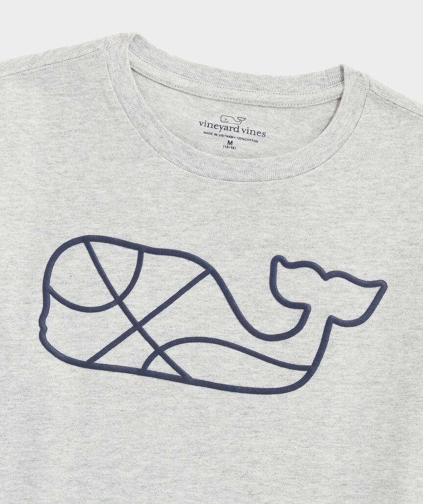 Boys' Basketball Whale Long-Sleeve Tee