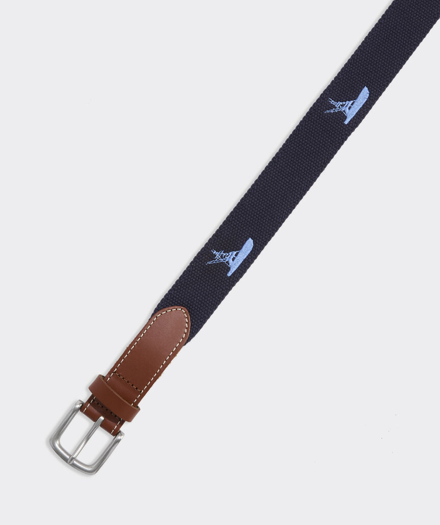 Sportfisher Embroidered Canvas Club Belt