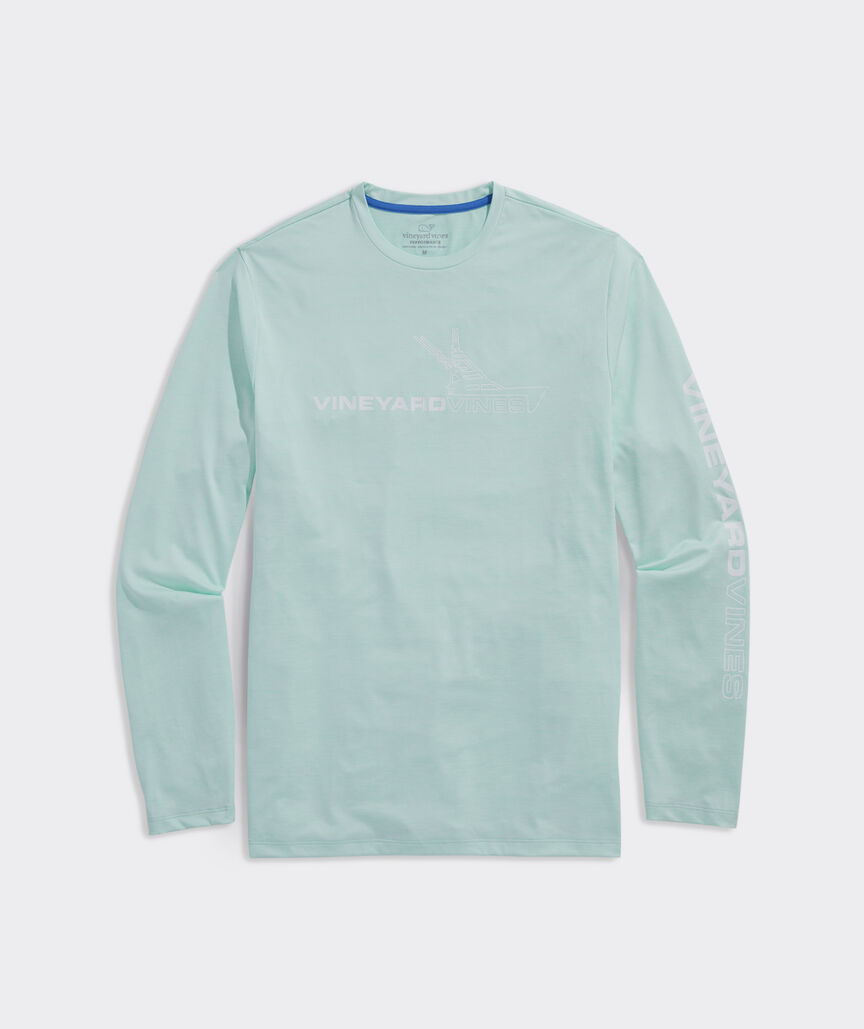 Sportfisher Outline Long-Sleeve Harbor Performance Tee