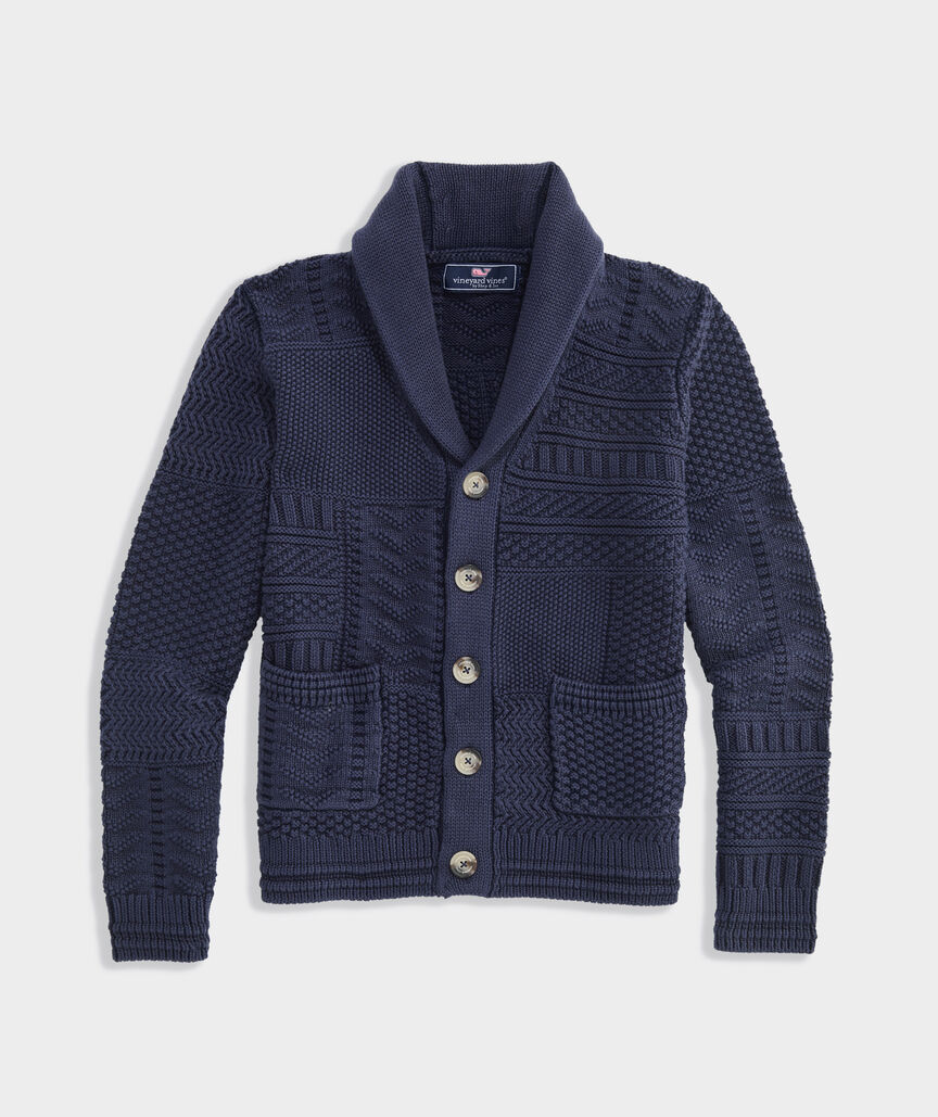 Boys' USA Patchwork Cardigan