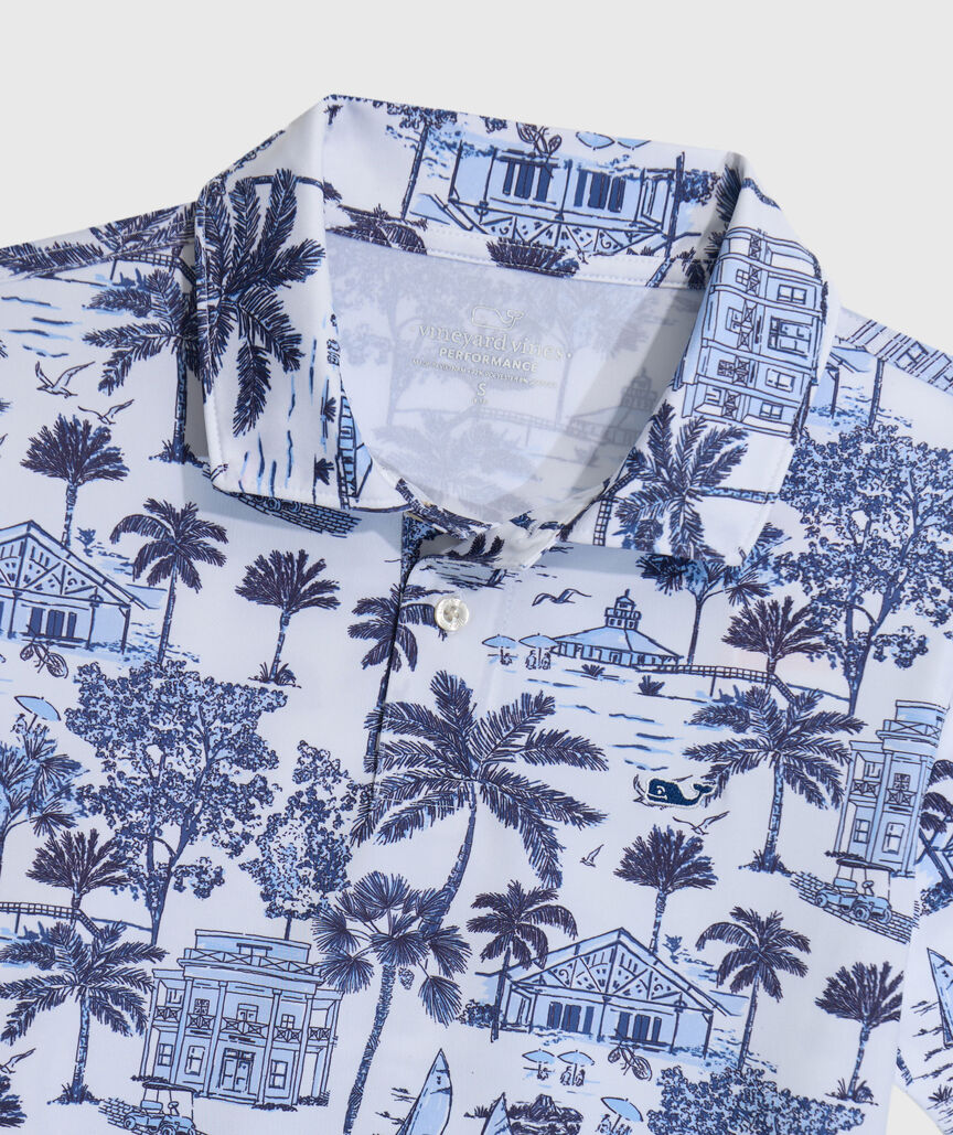 OUTLET Boys' Gasparilla Scene Performance Polo