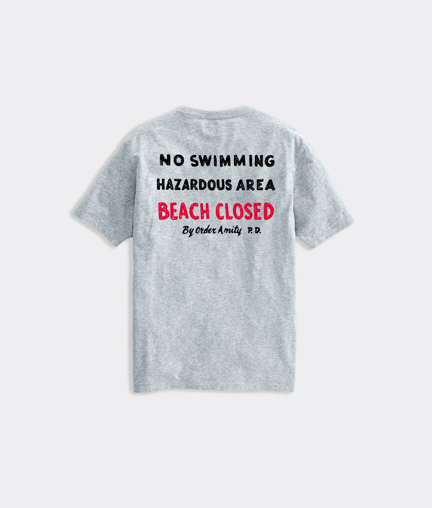 vineyard vines x JAWS Limited-Edition Beach Closed Short-Sleeve Pocket Tee