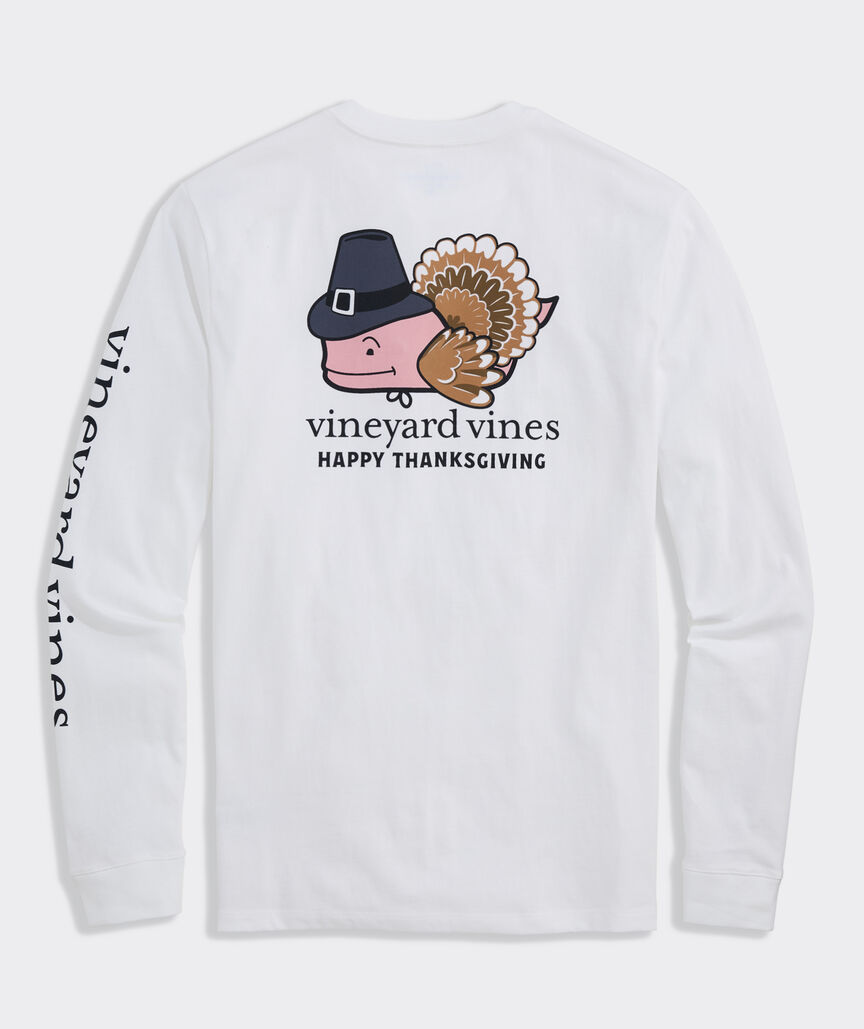Turkey Whale Long-Sleeve Pocket Tee