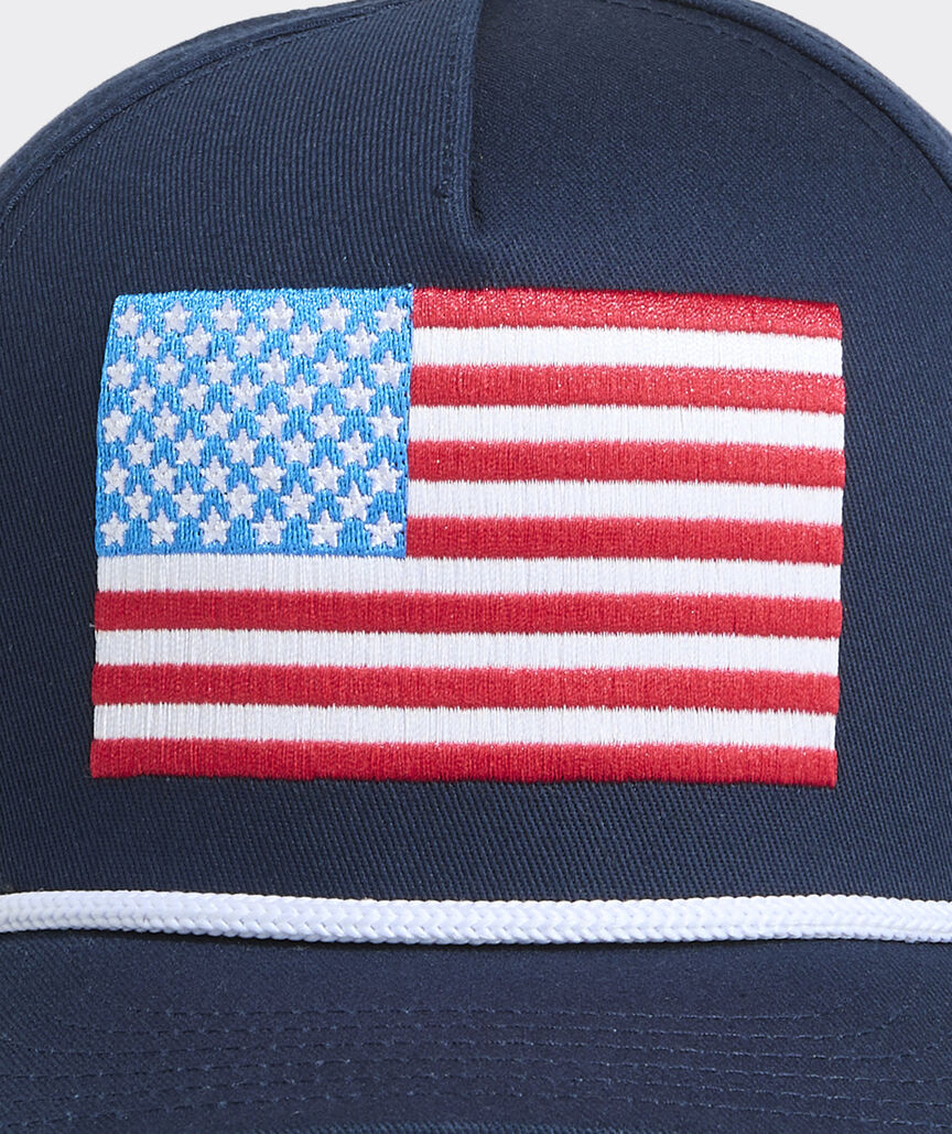 Boys' American Flag 5-Panel Hat