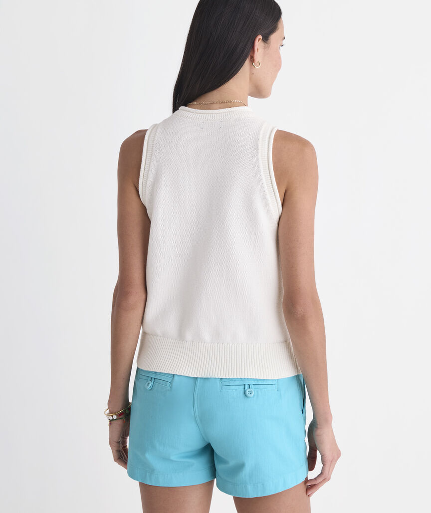 Katie Cotton Rollneck Sweater Tank