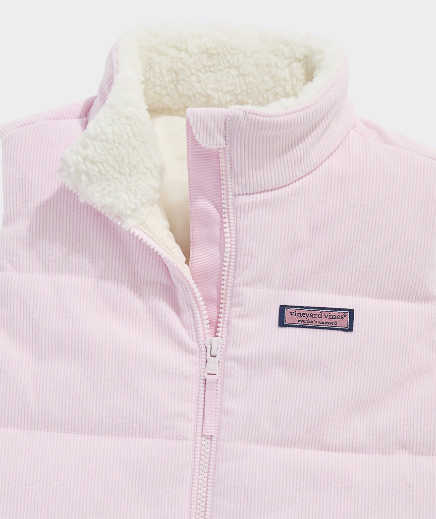 Girls' Corduroy Puffer Vest