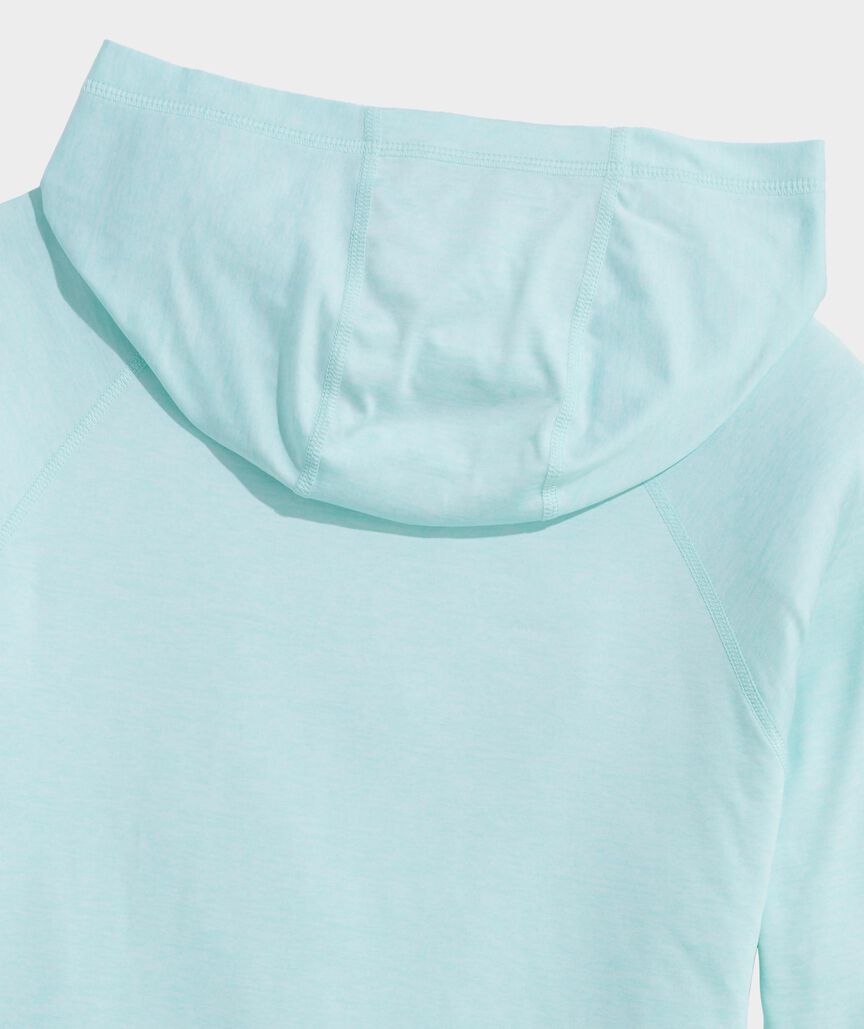 Palm Tree Surf Logo Long-Sleeve Harbor Performance Tee