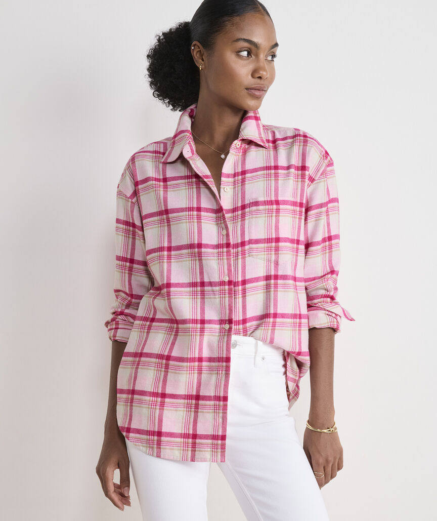 Birdie Flannel Button-Down