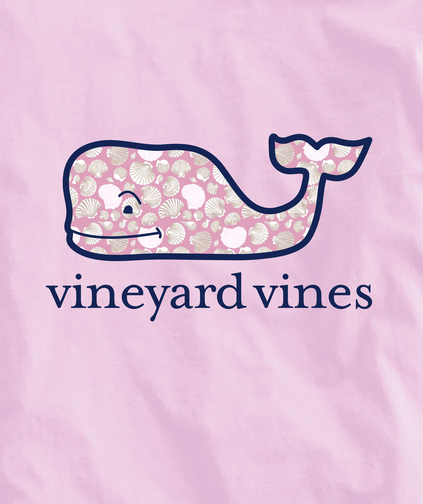 OUTLET Kids' Painted Shells Whale Long-Sleeve Pocket Tee
